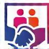 Client-Centric Icon with handshake and people